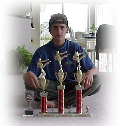Mark and his trophies won in Texas