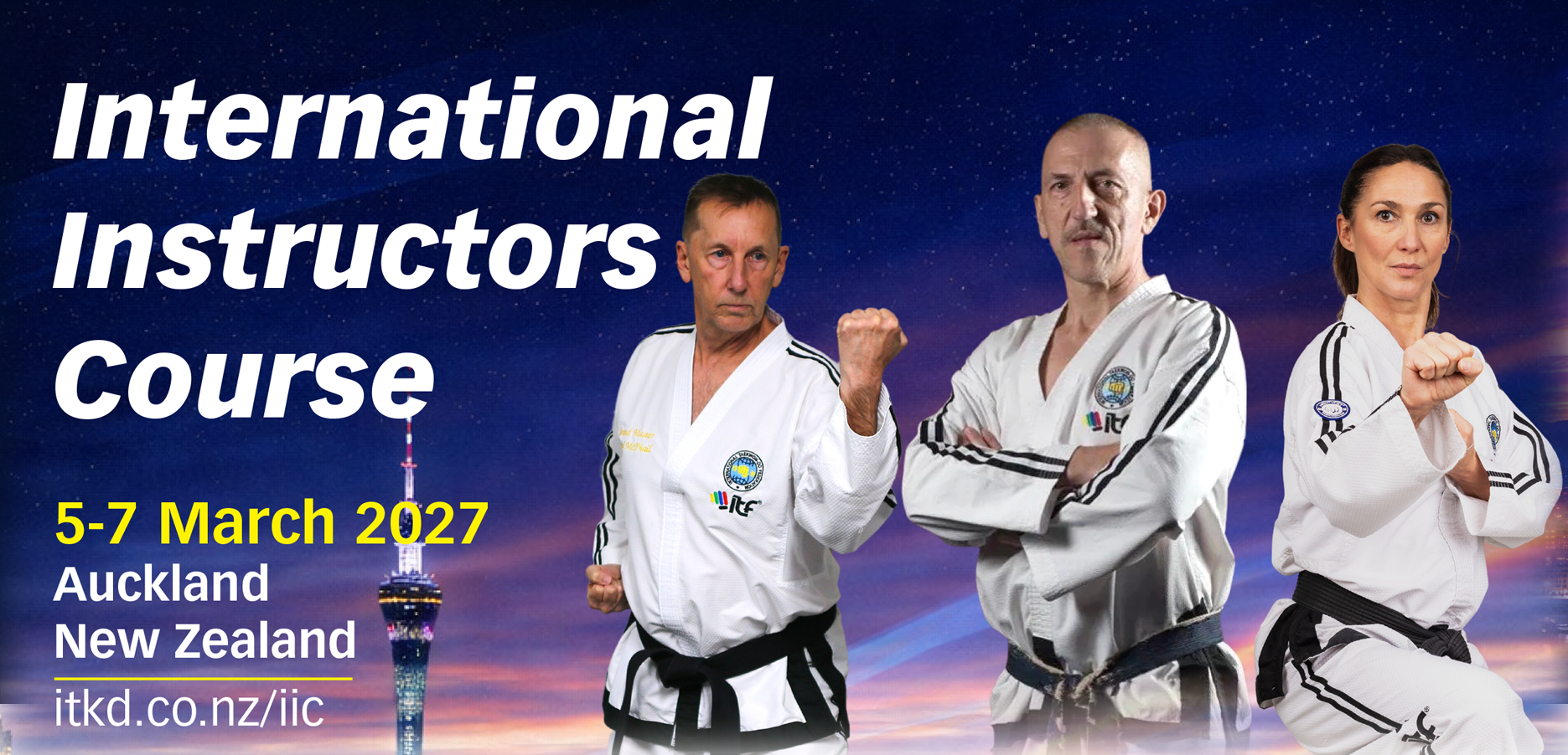 ITF International Instructors Course 2027 Auckland New Zealand